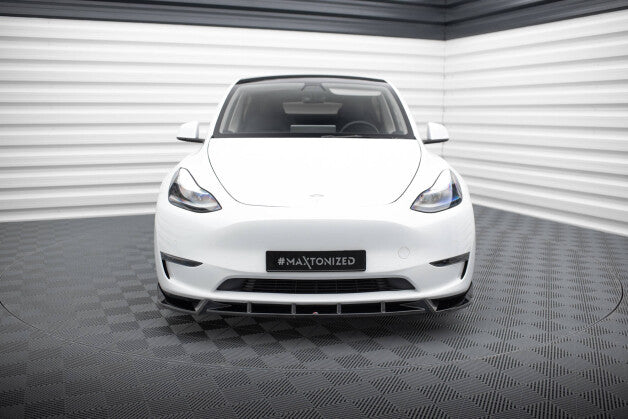 Frontlippe V.1 passend für Tesla Model Y schwarz Hochglanz