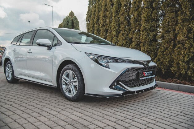 Frontlippe V.1 passend für Toyota Corolla XII Touring Sports/ Hatchback schwarz Hochglanz