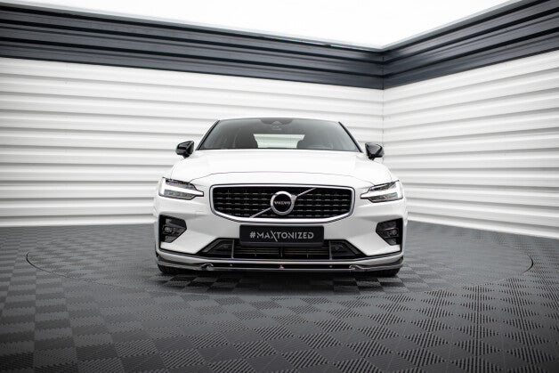 Frontlippe V.1 passend für Volvo S60/V60 R-Design Mk3 schwarz Hochglanz