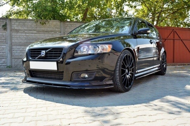 Frontlippe V.1 passend für Volvo V50F R-DESIGN schwarz Hochglanz