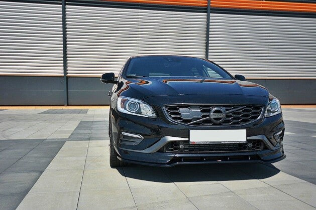 Frontlippe V.1 passend für Volvo V60 Polestar FL schwarz Hochglanz
