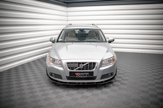 Frontlippe V.1 passend für Volvo V70 Mk3 schwarz Hochglanz