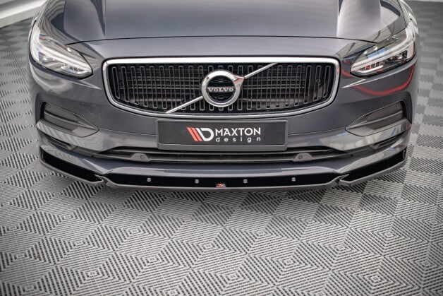 Frontlippe V.1 passend für Volvo V90 Mk2 schwarz Hochglanz