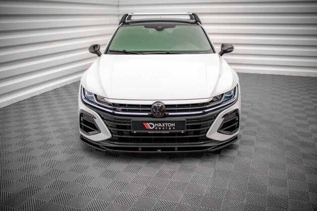 Frontlippe V.1 passend für VW Arteon R Limousine / Shooting Brake Mk1 FL schwarz Hochglanz
