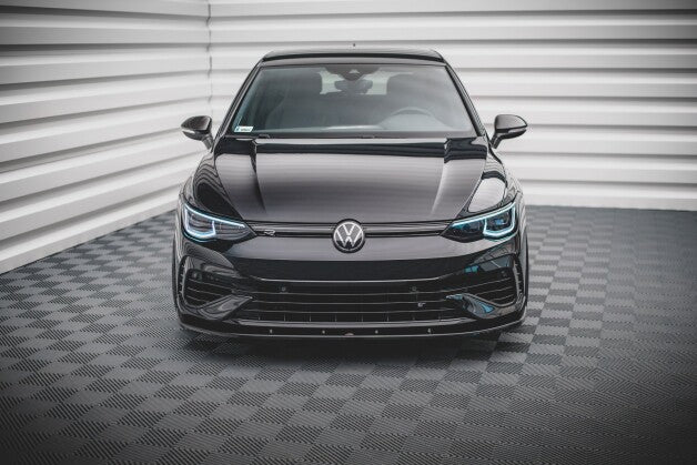 Frontlippe V.1 passend für VW Golf R Hatchback / Variant Mk8 schwarz Hochglanz