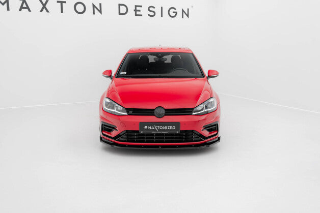 Frontlippe V.1 passend für VW Golf R / R-Line Mk7 FL schwarz Hochglanz