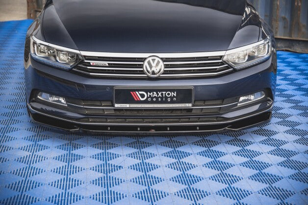 Frontlippe V.1 passend für VW Passat B8 schwarz Hochglanz