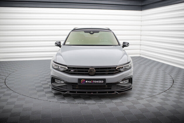 Frontlippe V.1 passend für VW Passat R-Line B8 FL schwarz Hochglanz