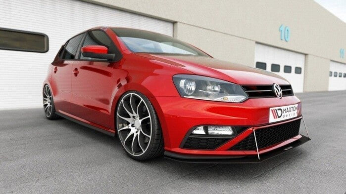 Frontlippe V.1 passend für VW Polo GTI Mk5 FL schwarz matt