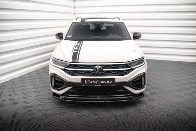 Frontlippe V.1 passend für VW T-Roc R / R-Line Mk1 FL schwarz Hochglanz