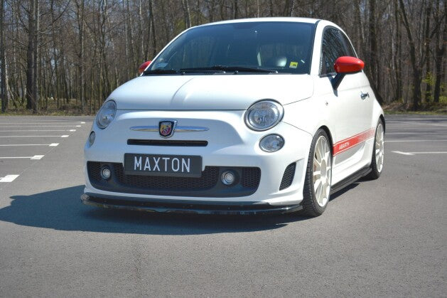 Frontlippe V.2 passend für ABARTH 500 Mk1 schwarz Hochglanz