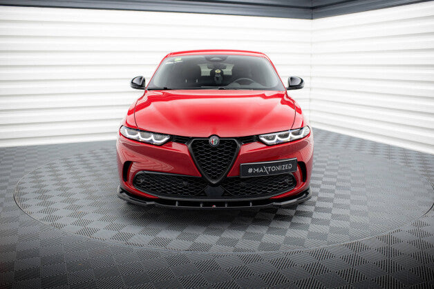 Frontlippe V.2 passend für Alfa Romeo Tonale Mk1 schwarz Hochglanz