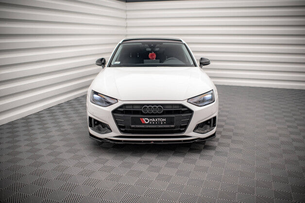 Frontlippe V.2 passend für Audi A4 B9 FL schwarz Hochglanz