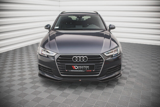 Frontlippe V.2 passend für Audi A4 B9 schwarz Hochglanz