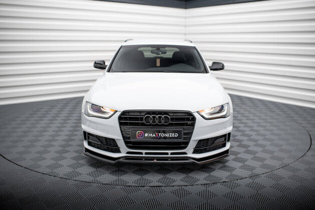 Frontlippe V.2 passend für Audi A4 Competition B8 FL schwarz Hochglanz