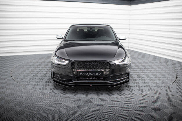Frontlippe V.2 passend für Audi A4 S-Line / S4 B8 FL schwarz Hochglanz