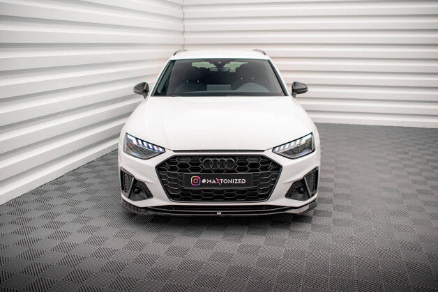 Frontlippe V.2 passend für Audi A4 S-Line / S4 B9 FL schwarz Hochglanz