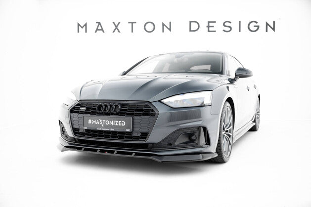 Frontlippe V.2 passend für Audi A5 F5 FL schwarz Hochglanz