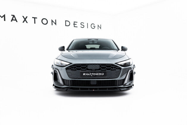 Frontlippe V.2 passend für Audi A5 S-Line / S5 Limousine / Avant B10 schwarz Hochglanz