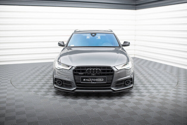 Frontlippe V.2 passend für Audi A6 / A6 C7 S-line/ S6 C7 FL schwarz Hochglanz