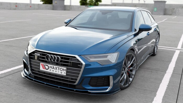 Frontlippe V.2 passend für Audi A6 S-Line / S6 C8 / C8 FL schwarz Hochglanz