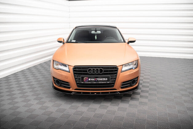 Frontlippe V.2 passend für Audi A7 C7 schwarz Hochglanz