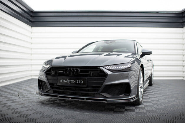 Frontlippe V.2 passend für Audi A7 S-Line C8 / S7 C8 / C8 FL / S7 FL schwarz Hochglanz