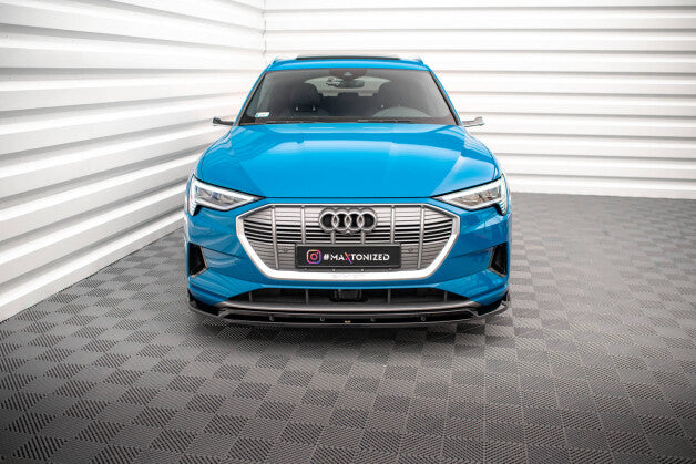Frontlippe V.2 passend für Audi e-tron schwarz Hochglanz