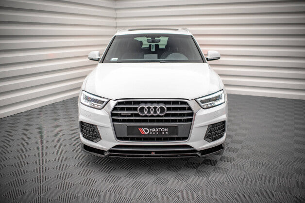 Frontlippe V.2 passend für Audi Q3 Sport 8U FL schwarz Hochglanz