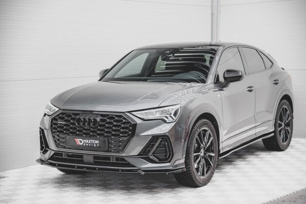 Frontlippe V.2 passend für Audi Q3 Sportback S-Line Carbon Look