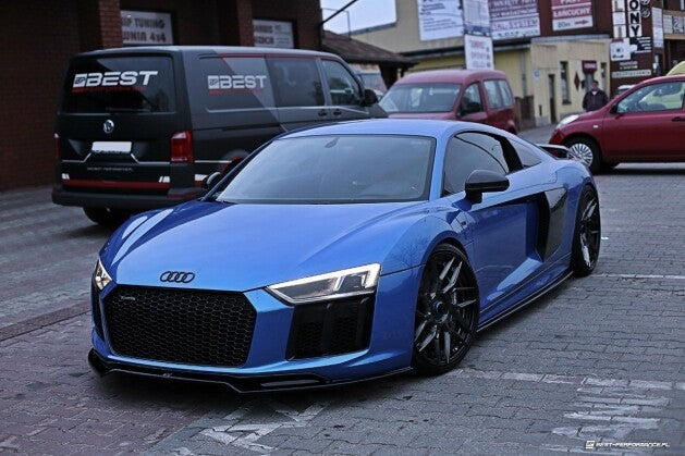 Frontlippe V.2 passend für Audi R8 Mk.2 schwarz Hochglanz