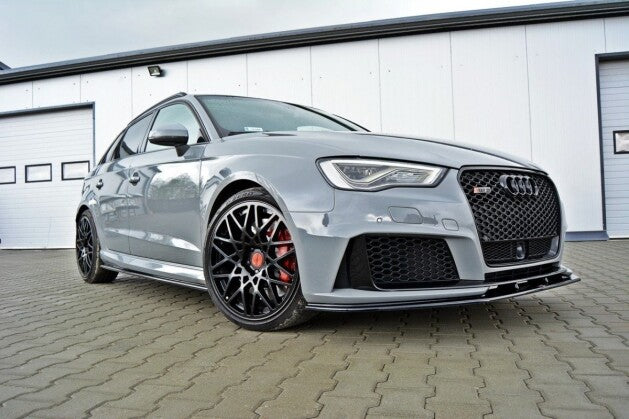 Frontlippe V.2 passend für Audi RS3 8V Sportback schwarz Hochglanz