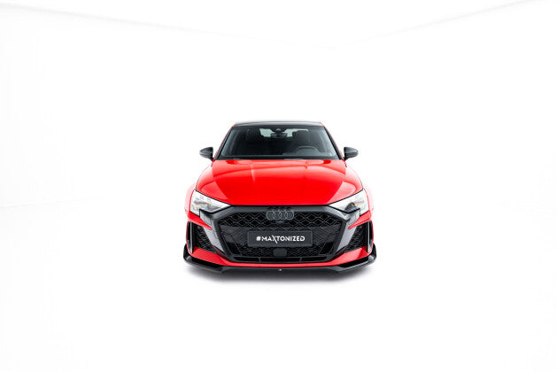 Frontlippe V.2 passend für Audi RS3 Sportback 8Y FL schwarz Hochglanz