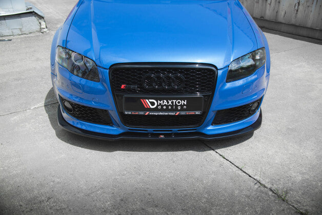 Frontlippe V.2 passend für Audi RS4 B7 schwarz Hochglanz