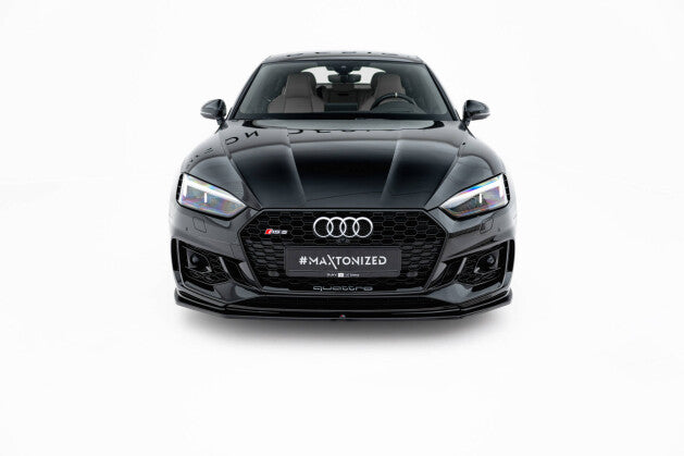 Frontlippe V.2 passend für Audi RS5 Coupe / Sportback F5 schwarz Hochglanz
