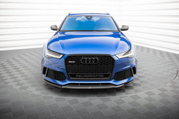 Frontlippe V.2 passend für Audi RS6 C7 / C7 FL schwarz Hochglanz