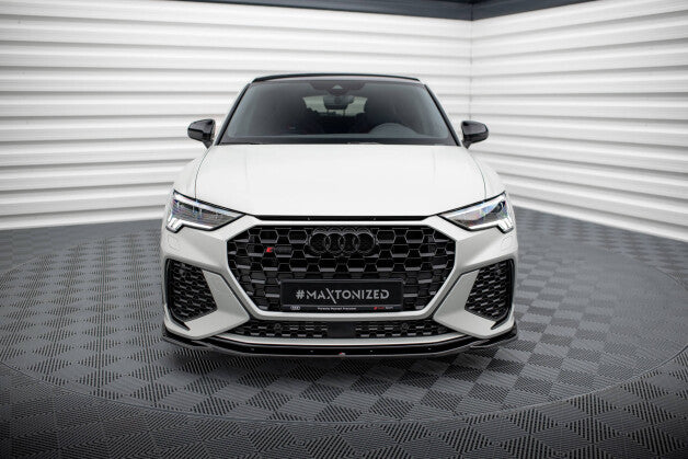 Frontlippe V.2 passend für Audi RSQ3 Sportback / SUV F3 schwarz Hochglanz