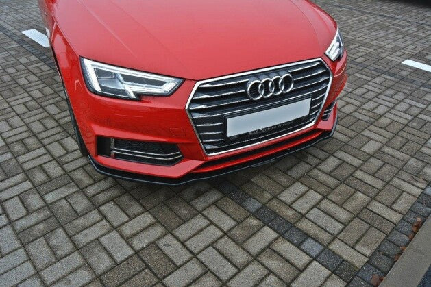 Frontlippe V.2 passend für Audi S4 / A4 S-Line B9 schwarz Hochglanz