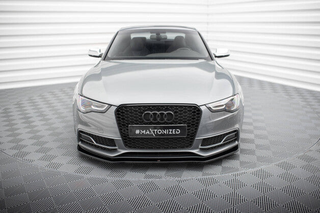 Frontlippe V.2 passend für Audi S5 / A5 S-Line 8T FL schwarz Hochglanz