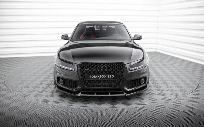 Frontlippe V.2 passend für Audi S5 / A5 S-Line 8T schwarz Hochglanz