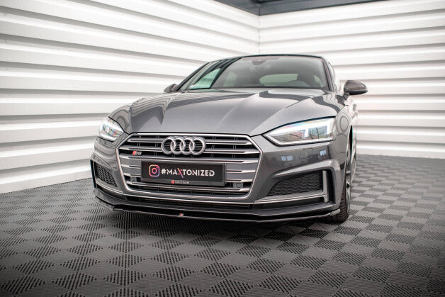 Frontlippe V.2 passend für Audi S5 / A5 S-Line F5 Coupe / Sportback schwarz Hochglanz