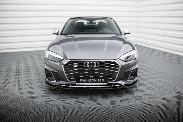Frontlippe V.2 passend für Audi S5 / A5 S-Line F5 FL schwarz Hochglanz