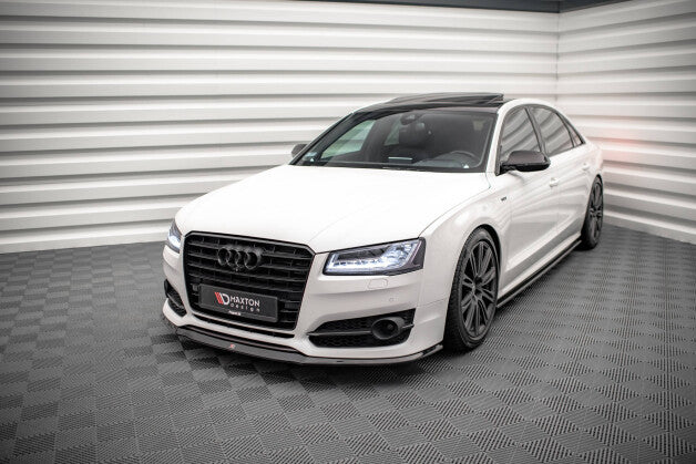 Frontlippe V.2 passend für Audi S8 D4 FL schwarz Hochglanz