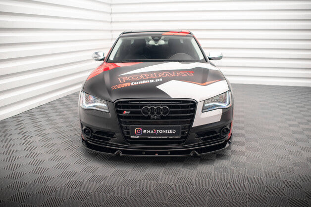 Frontlippe V.2 passend für Audi S8 D4 schwarz Hochglanz
