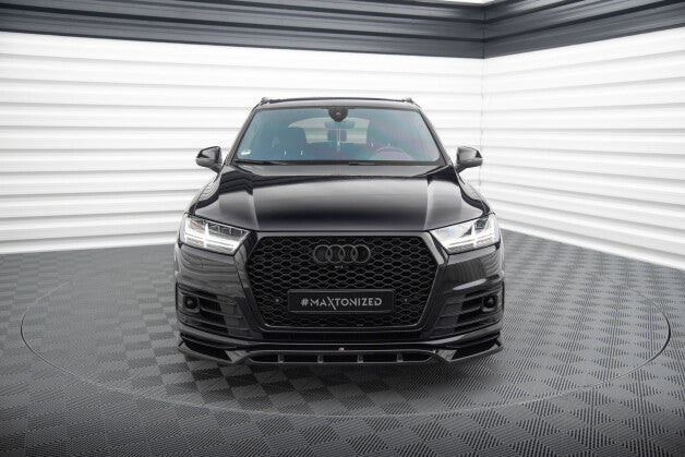 Frontlippe V.2 passend für Audi SQ7 / Q7 S-Line Mk2 schwarz Hochglanz