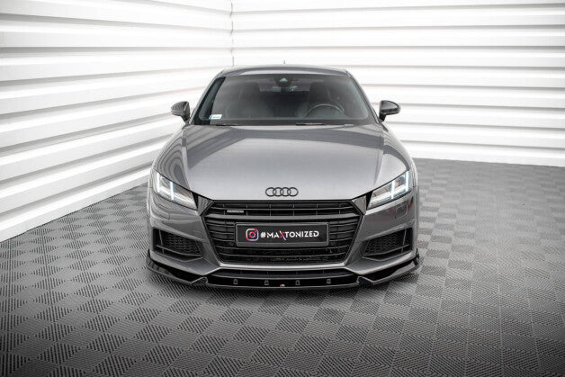 Frontlippe V.2 passend für Audi TT S / S-Line 8S schwarz Hochglanz