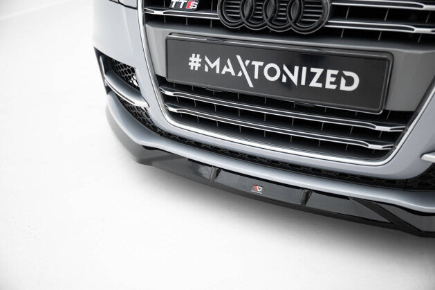 Frontlippe V.2 passend für Audi TT S / TT S-Line 8J FL schwarz Hochglanz