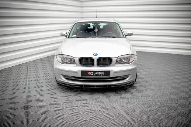 Frontlippe V.2 passend für BMW 1er E81 FL schwarz Hochglanz