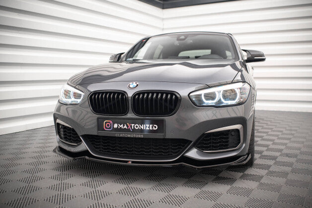 Frontlippe V.2 passend für BMW 1er F20/F21 M-Power schwarz Hochglanz