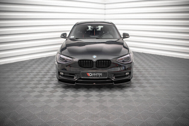 Frontlippe V.2 passend für BMW 1er F20 schwarz Hochglanz